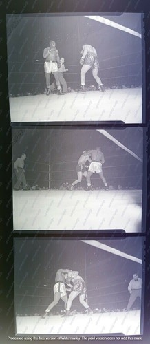 BOXING JOE LOUIS VS JERSEY JOE WALCOTT NEGATIVES x3 FAMOUS PHOTOGRAPHER  1947 - Picture 1 of 9