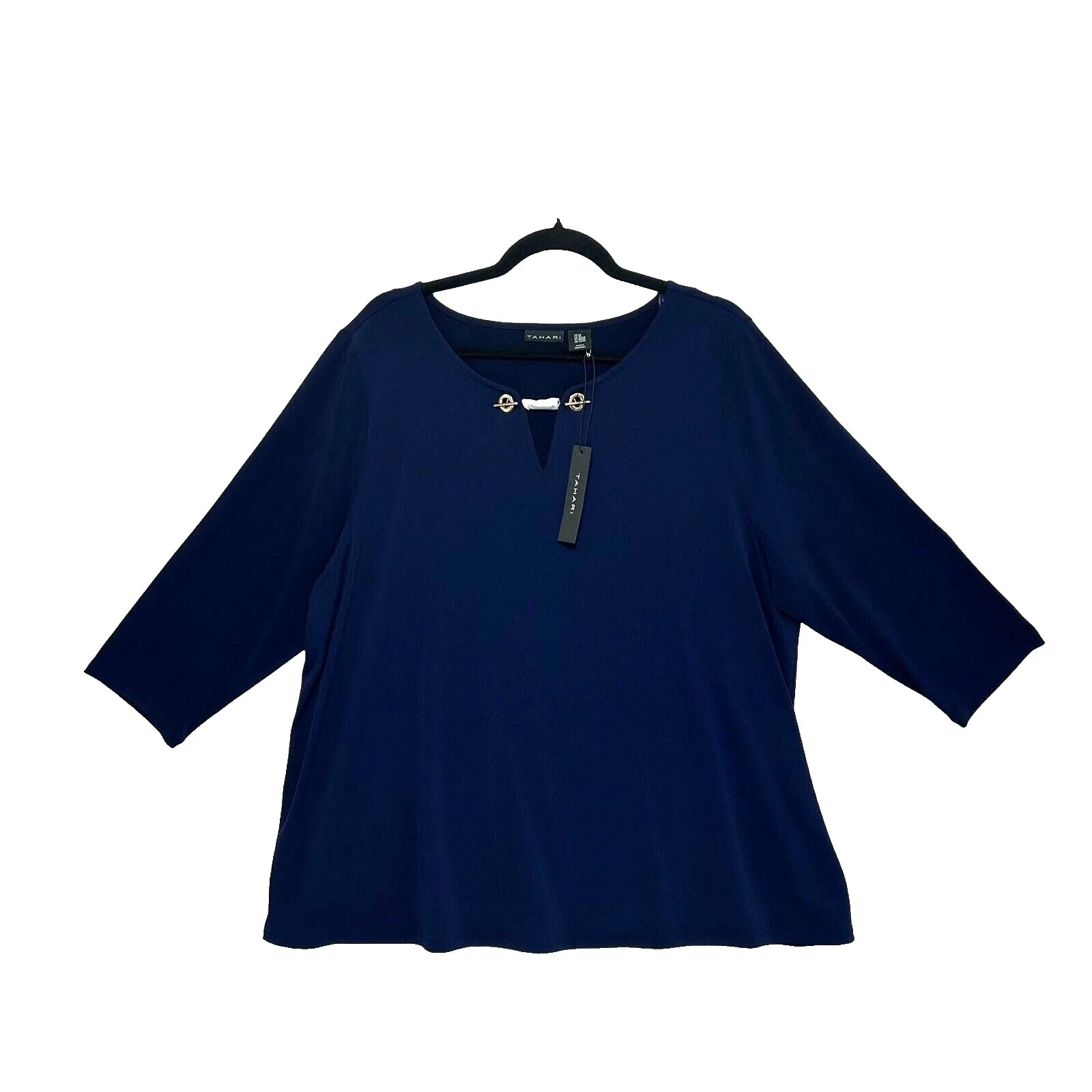 Tops Talla Grande Sólido Tahari para Mujeres