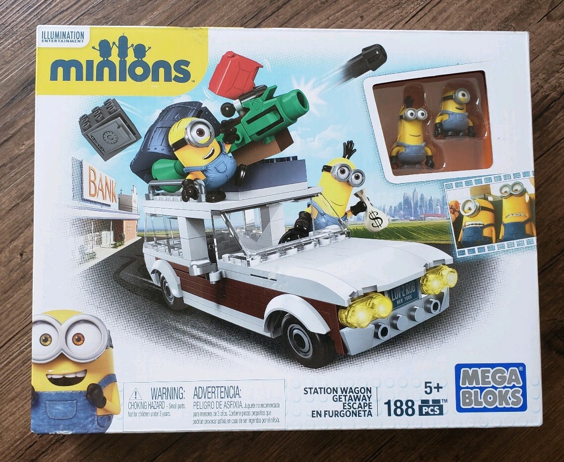 mega bloks minions station wagon getaway