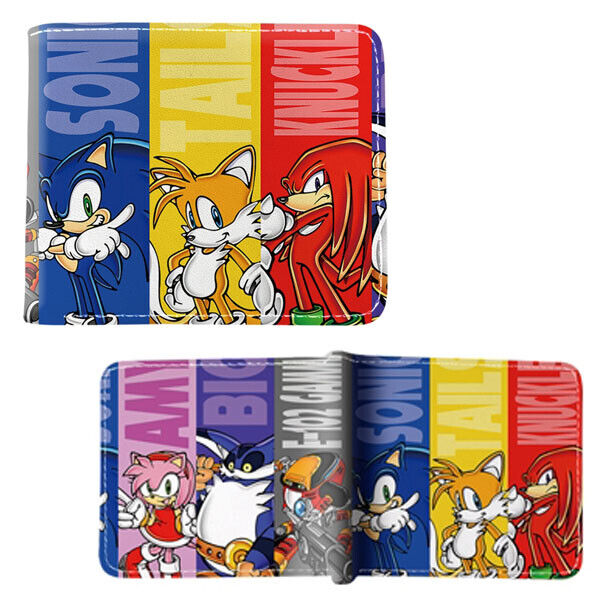 SONIC CHARACTERS BANNERS Sonic the Hedgehog 4 in. Bi Fold Wallet (Sonikku)