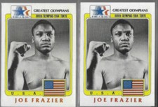 JOE FRAZIER (2) 1983 LAOOC Greatest Olympians #98.  
