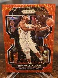 2021-22 Panini Prizm #108 Zion Williamson Red Ruby Wave - New Orleans Pelicans