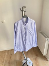 Acne Basic Striped Shirt in Blue Size 48