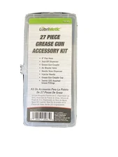 Lubrimatic 27 PIECE GREASE GUN ACCESSORY KIT 6" Flex Hose Coupler Dispenser 20