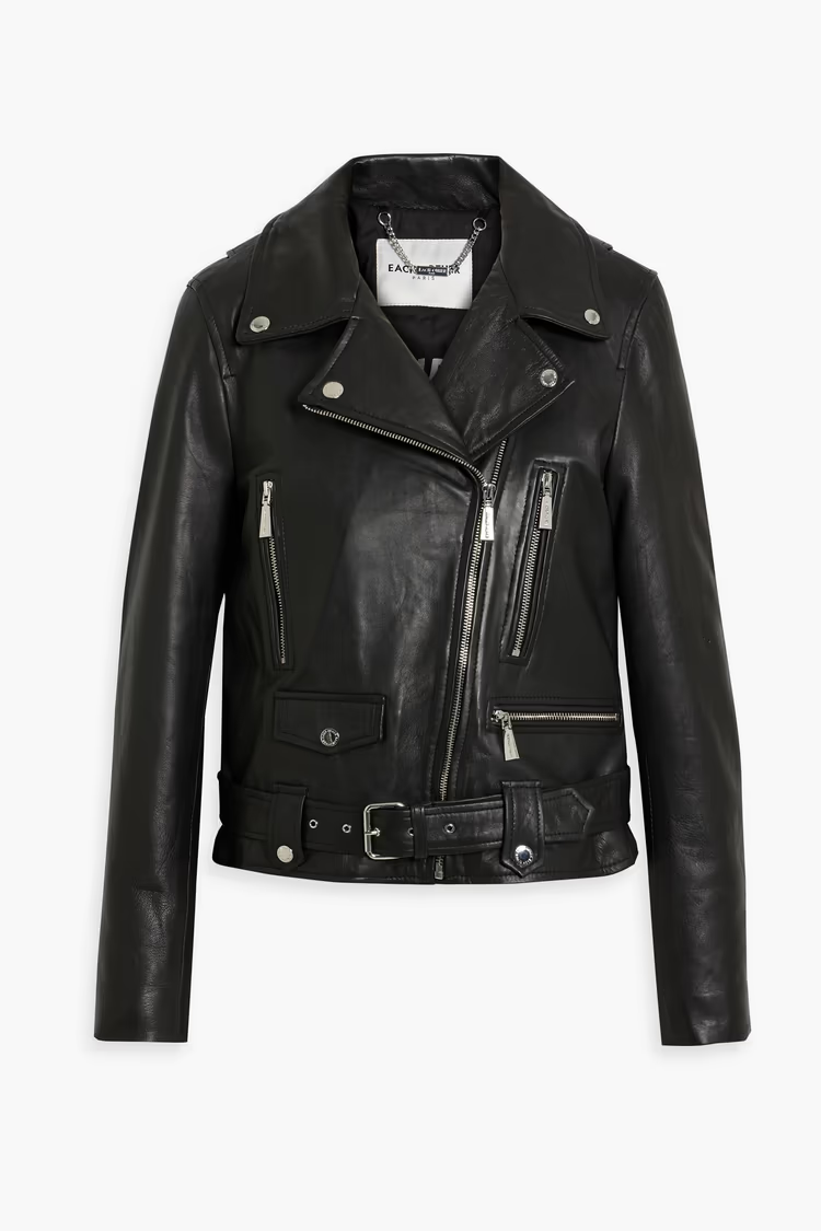 $756 EACH X OTHER Paris Leather Biker Moto Zip Jacket Size $756 EACH X OTHER Paris Leather Biker Moto Zip Jacket Size
