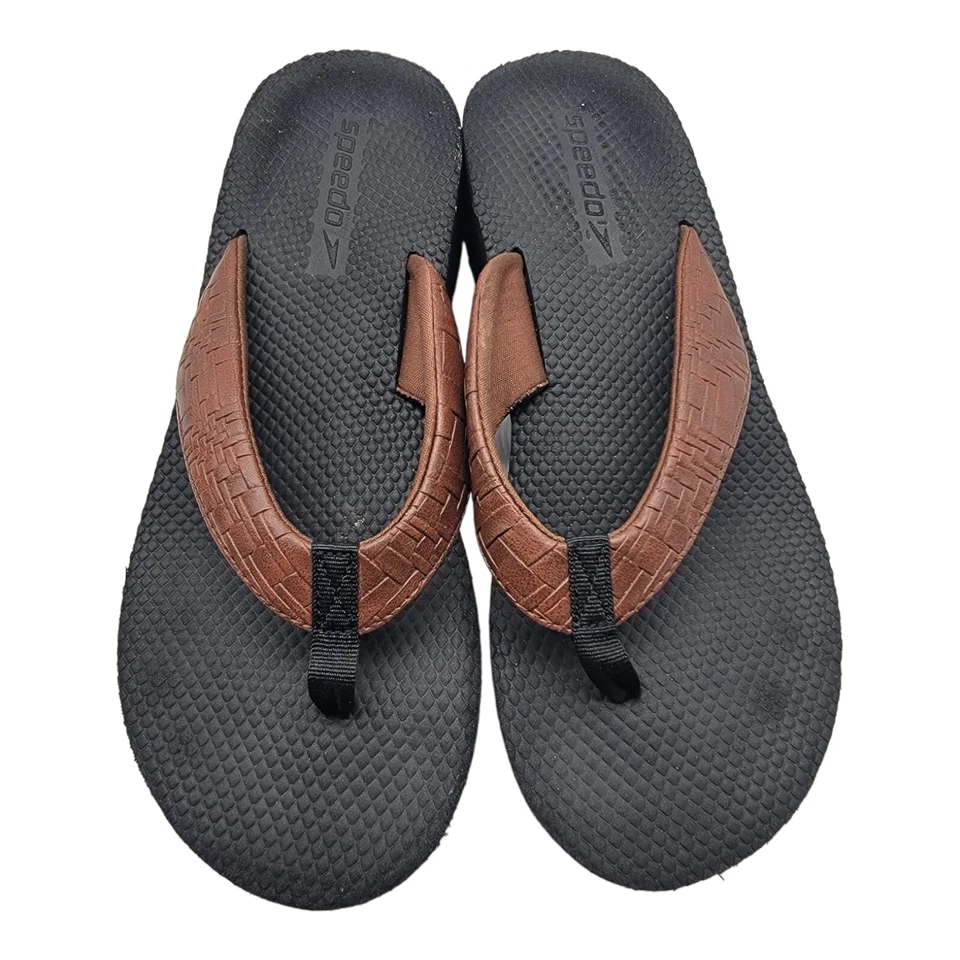 Speedo Zapatos Mujer Talla 9 Negro Cuña Vacaciones Chanclas Tanga Playa Sandalias Foto 3 de 4