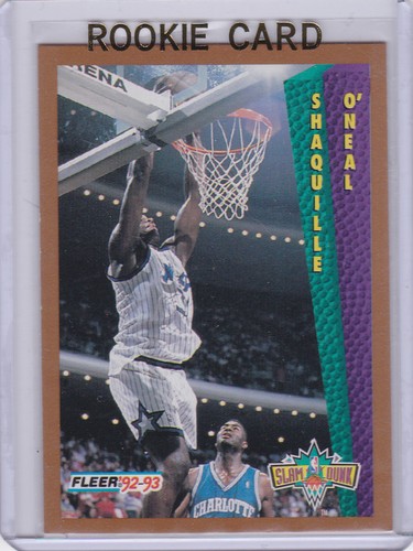 SHAQUILLE O'NEAL ROOKIE CARD Shaq RC 1992/93 Fleer Slam Dunk Basketball LAKERS!