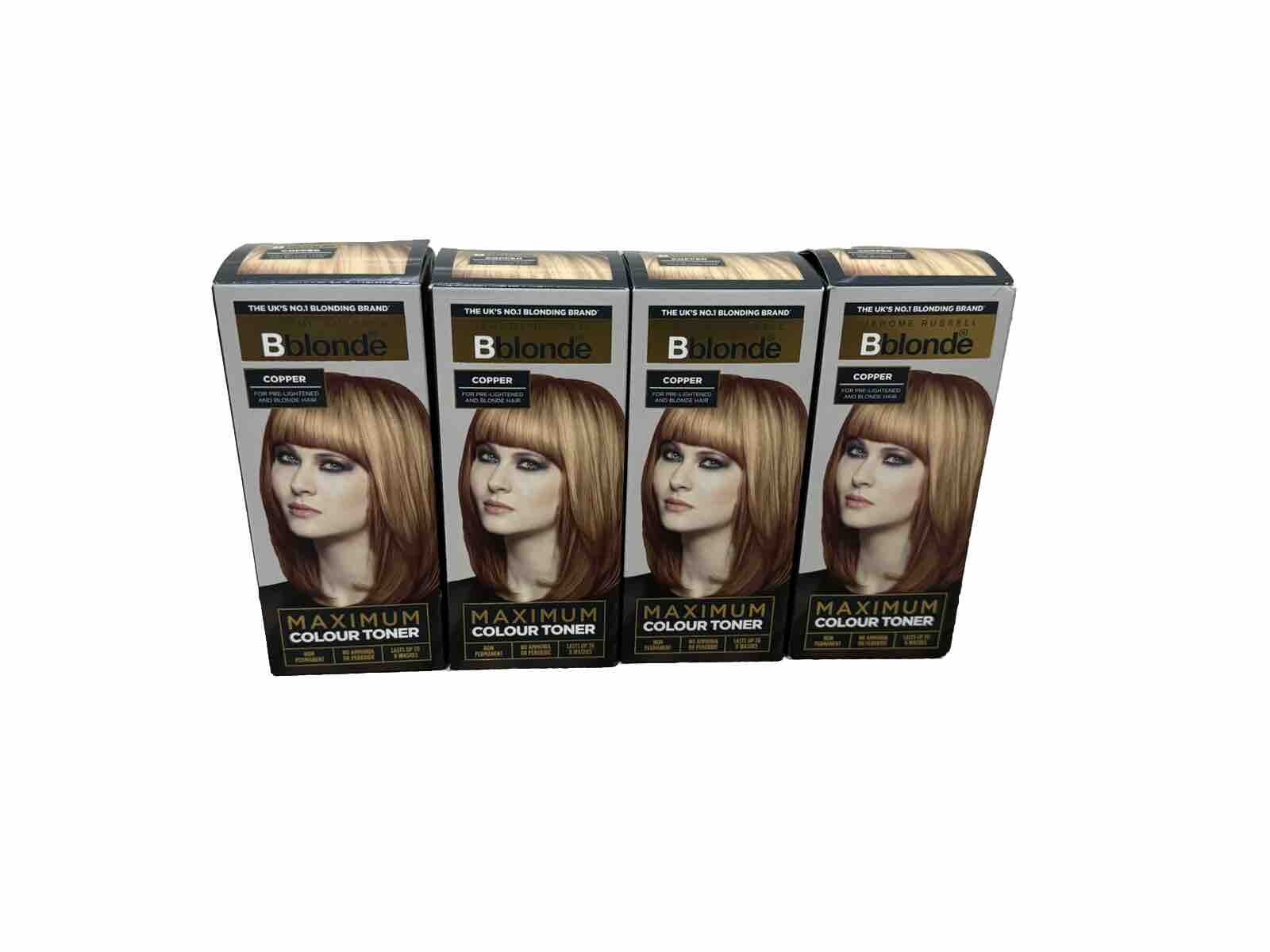 4x Bblonde Jerome Russell Copper Maximum Toner 75ml New Free P&P