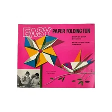 1963 Origami Easy Paper Folding Fun Unused Book Whitman Publishing 