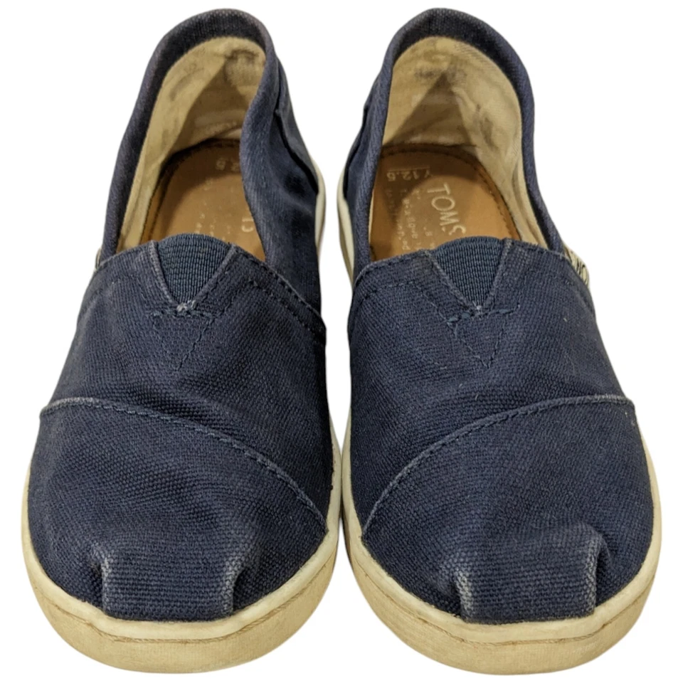 Niños Toms Zapatos Juveniles Talla Y12.5 Zapatos Azul Marino Y 12.5 Foto 4 de 4