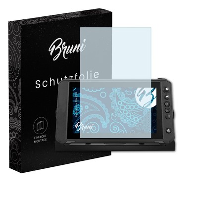 Bruni 2x Folie für Lowrance Elite FS 9 Schutzfolie Displayschutzfolie