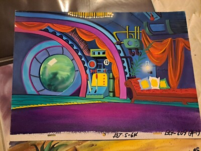 Beetlejuice Original Production Animation Cel Original Background Pillow