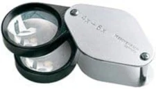 ESCHENBACH 1187 Inspection folding metal magnifier magnification Loupe new