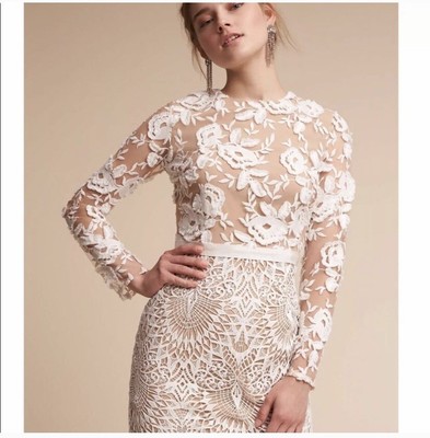 calypso lace sheath dress ml monique lhuillier