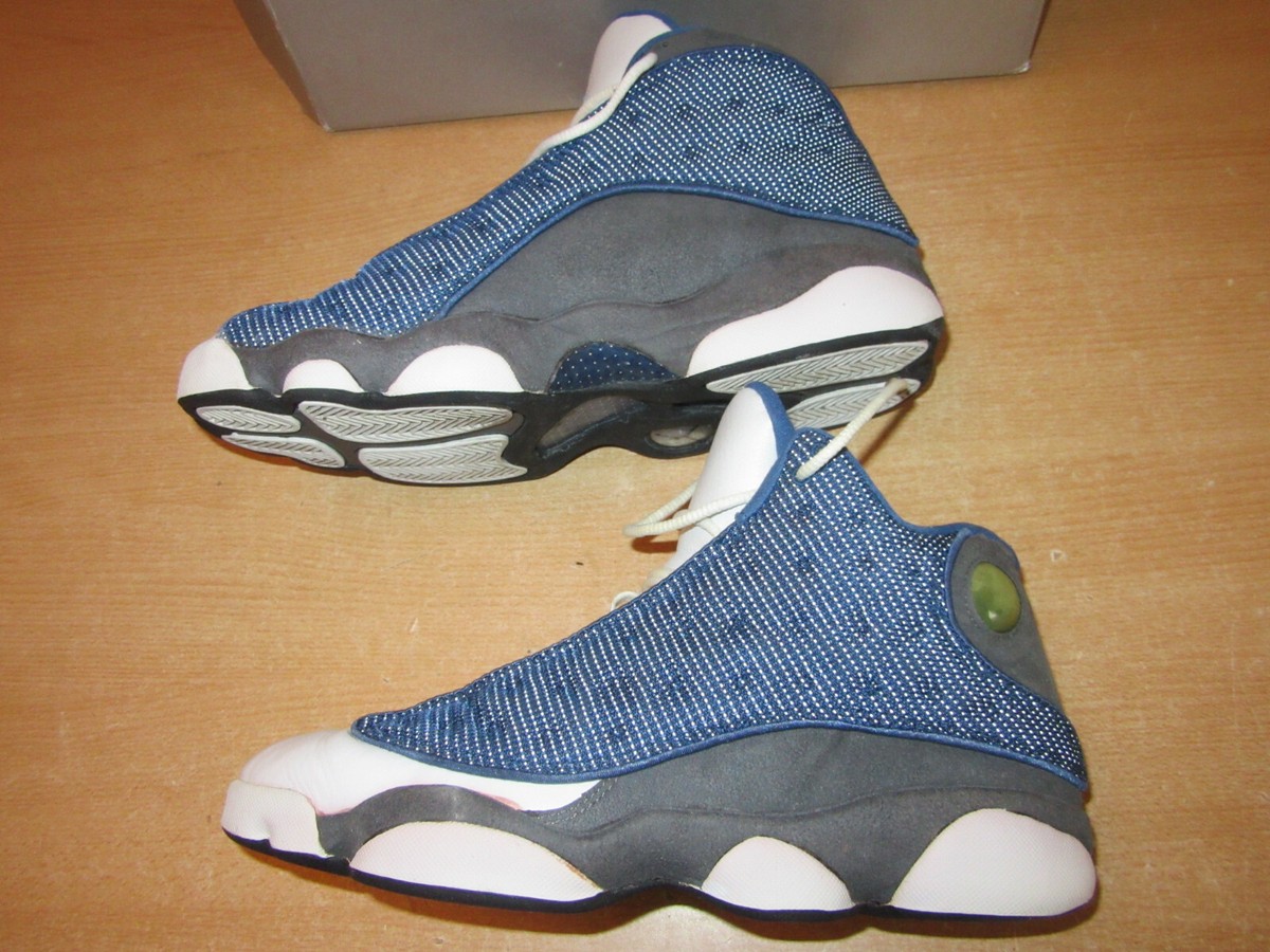 NIB 2005 Men\'s NIKE Air Jordan Retro 13 Blue Flint A Review and Comparison of The Air Jordan 13 Flint (OG vs  main image 3