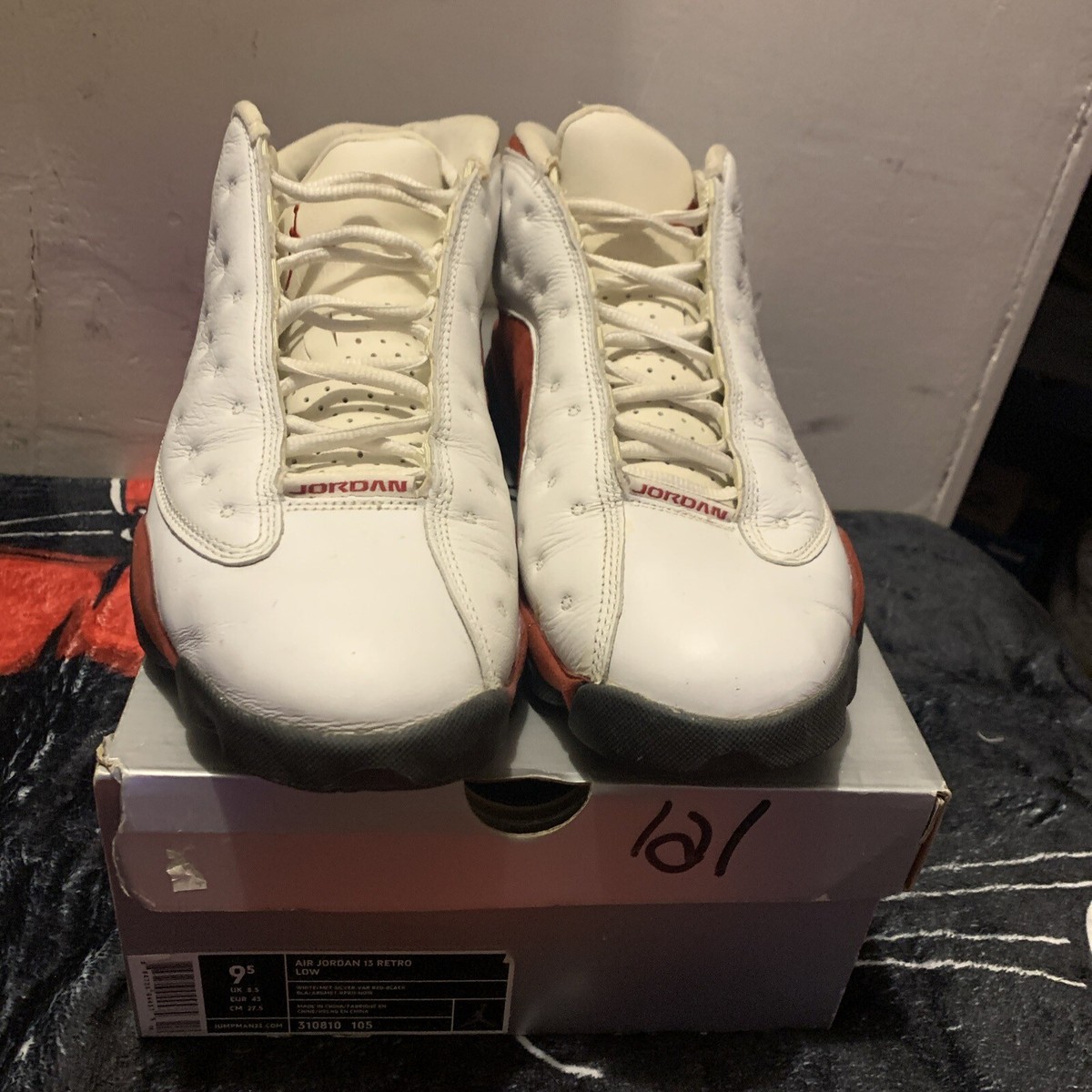 NIKE AIR JORDAN RETRO XIII 13 LOW CHERRY WHITE RED CHICAGO 310810
