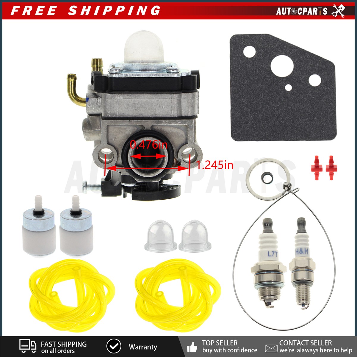 For Troy-Bilt TB575SS TB525CS TB514CS 21AT144R966 TRIMMER