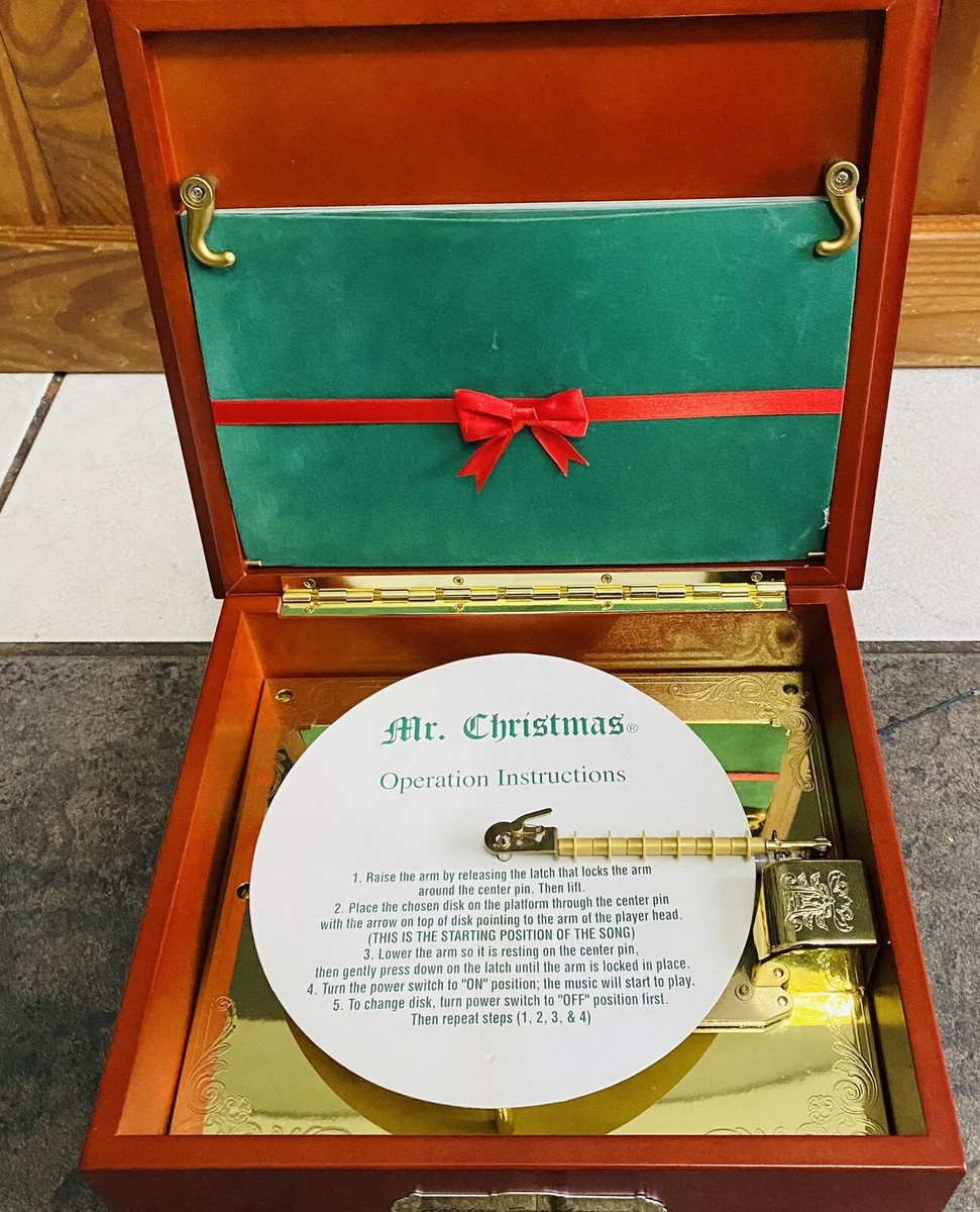 Mr. Christmas Holiday Symphonium Music Box Wooden rare READ Mr. Christmas Holiday Symphonium Music Box Wooden rare READ