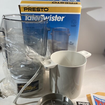 Presto Tater Twister Electric Curly French Fry Fries Potato Cutter Slicer 02930