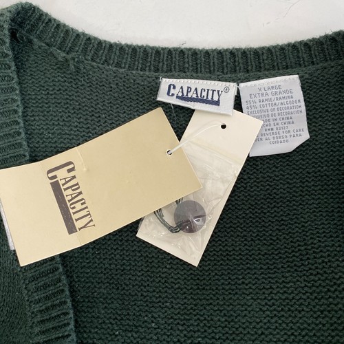 Vintage Capacity Knit Sweater Vest Size XL Horse Barn New Deadstock - Picture 5 of 6