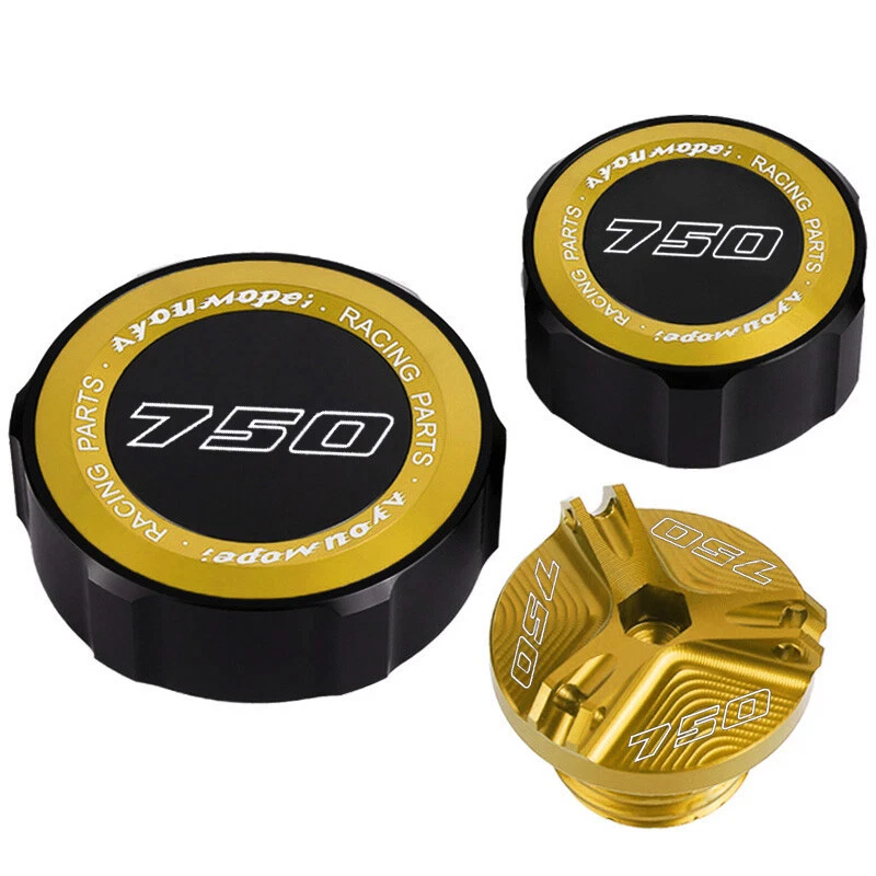 For KAWASAKI Z750 Z 750 Front Rear Brake Fluid Reservoir Cover Oil Filler Cap - Imagem 2 de 4