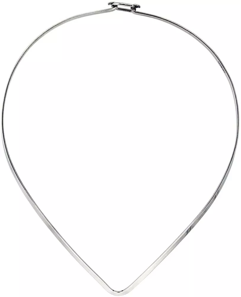 Sterling silver wire choker sale