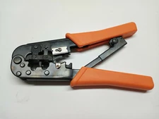 Network Equipment Punch Tool 8P and 6P Network RJ45 RJ11 Orange Handle