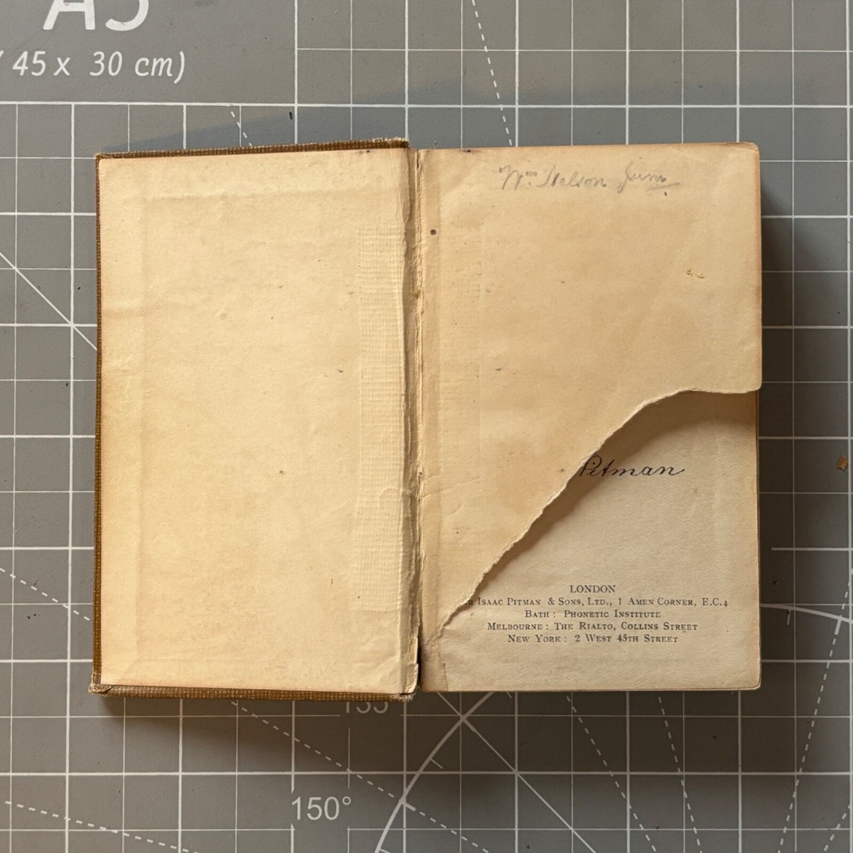 Vintage 1920s Pitman's Pocket Shorthand Dictionary Centenary