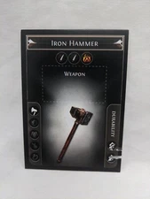 *Punched* Path Of Exile Exilecon Iron Hammer Normal Trading Card