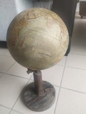Très ancien globe terrestre mappemonde M. VIVIEN de SAINT-MARTIN XIX 19e siècle