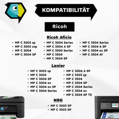 Toner kompatibel zu Ricoh 841817 Toner Aficio MP C 3503 sp Aficio MP C 3003 sp