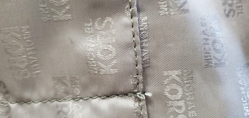MICHAEL KORS Bedford LG Shoulder Crossbody Monogram Bag Purse Handbag Tote Grey - Picture 8 of 12