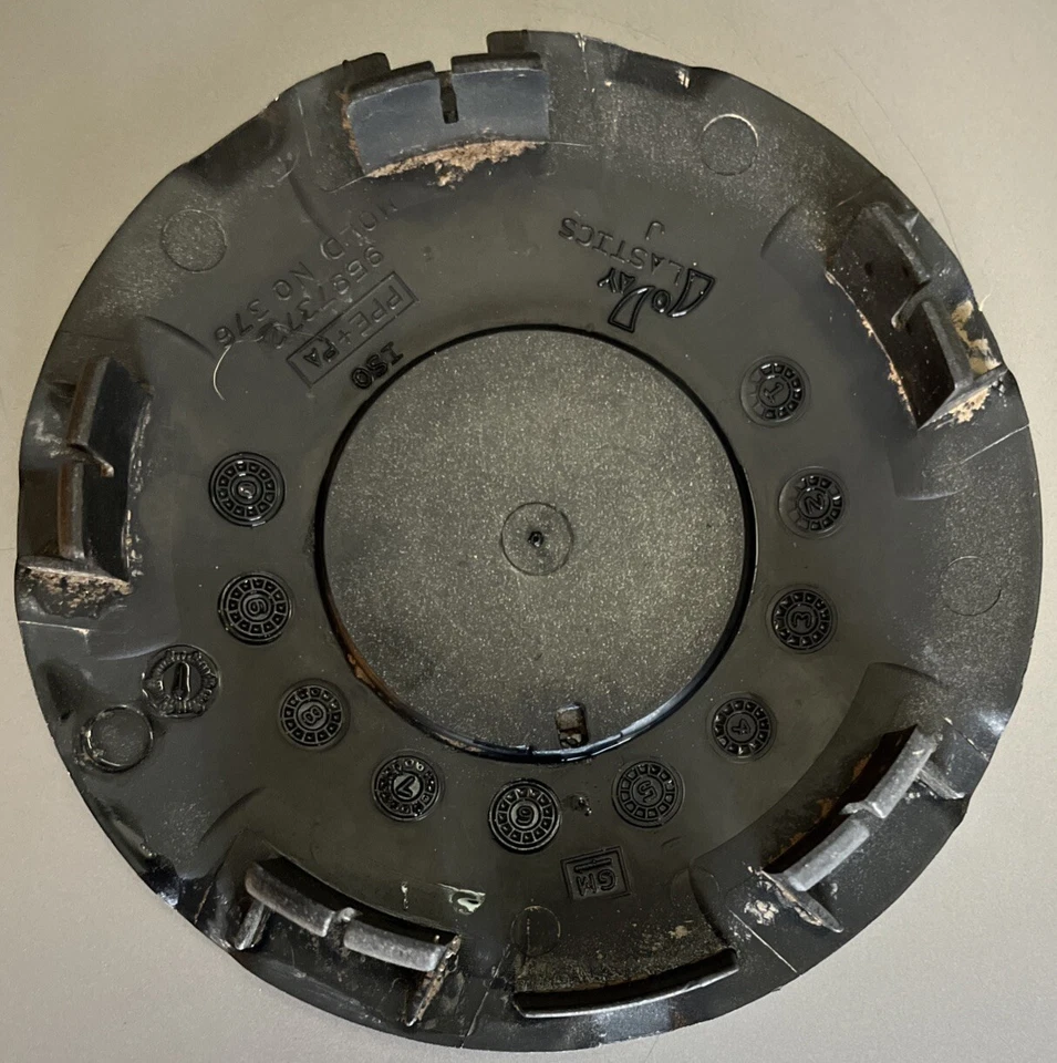 Cadillac CTS 2008-2009 tapa central llanta de 17" 9597372 cubierta de rueda OEM tapacubos usado Foto 4 de 4