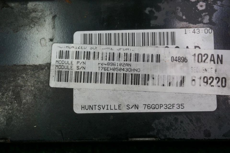 2012 CHEVROLET CAMARO 3.6 Engine Computer Control Module OEM ECM12654752 - Image 4 of 4