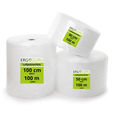 Luftpolsterfolie 100m Rolle Blasenfolie Noppenfolie Verpackungsfolie 30-100cm