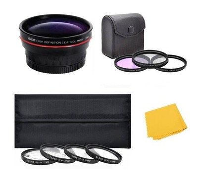 Wide Angle Lens and Macro Filter Set for Canon EOS T8i T7i T6i T5i T4i 850D 800D