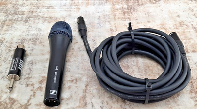 Sennheiser e945 Dynamic Vocal Microphone w/ XLR Cable Whirlwind IMP Adapter