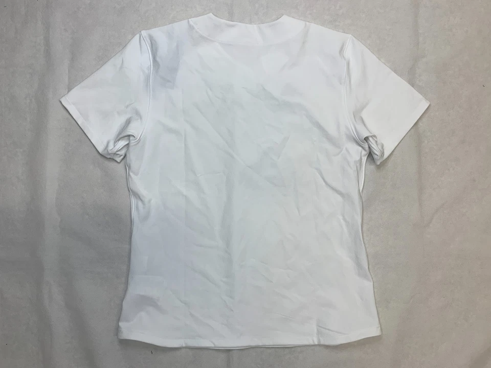 Adidas Instinct One Button Softball Jersey Women's Medium White JI8246 - Image 2 of 2