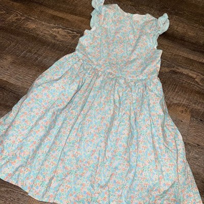 Bailey Boys Floral Print Ruffle Sleeve Dress girls size 7