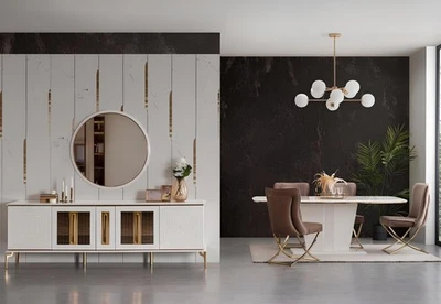 Luxus Anrichte xxl Kommode 240cm Schrank Kommoden Sideboard Big 2tlg - Bild 1 von 3