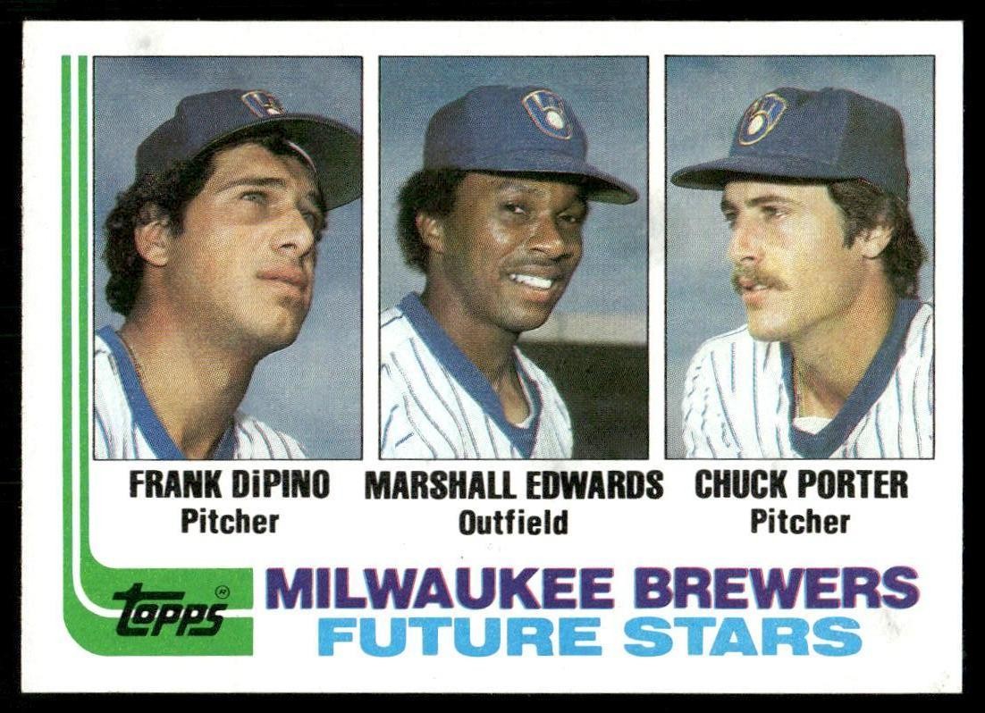 1982 Topps #333 Brewers Future Stars (Frank DiPino / Edwards / Porter) 6.4K