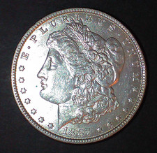 1887-P $1 Morgan Silver Dollar Choice BU Mirror-Like Luster