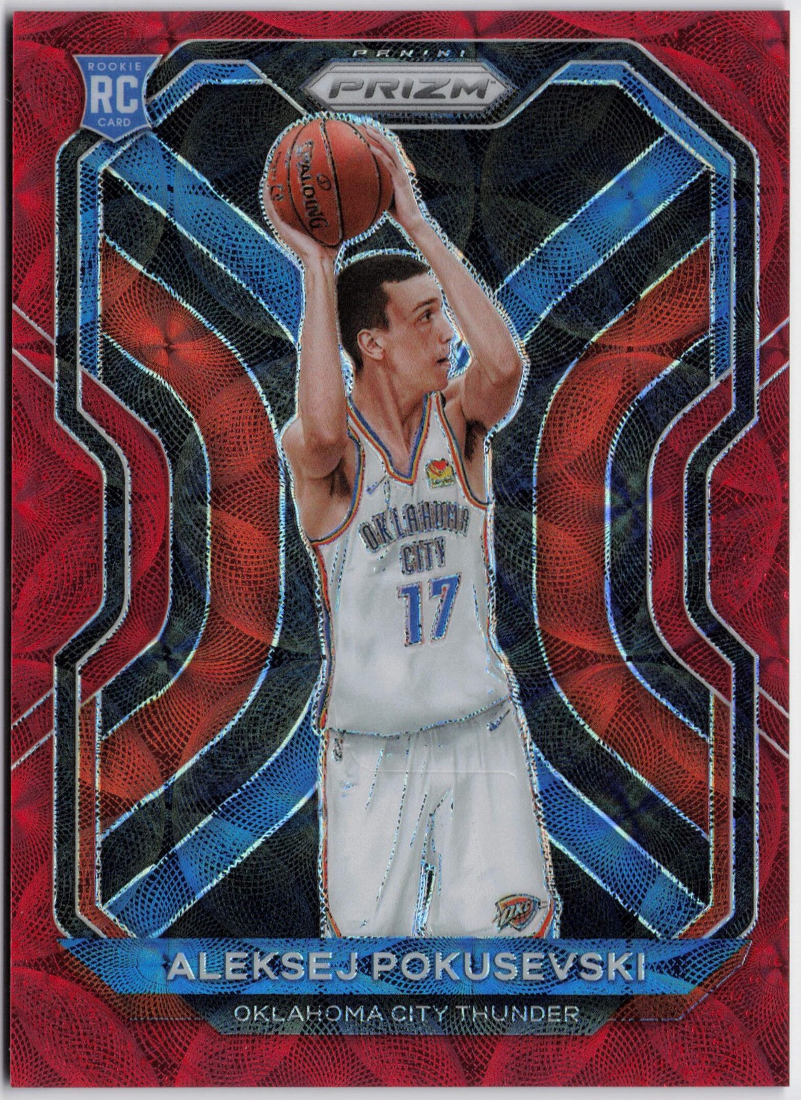 2020-21 Panini Prizm #264 Aleksej Pokusevski Choice Red Prizms #/88