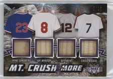 2021 Leaf Lumber Mt Crushmore Relics Purple 5/15 Ryne Sandberg Joe Morgan 1t3