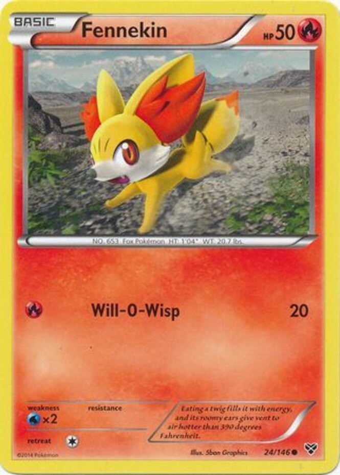 Fennekin - 24/146 - Common - Near Mint