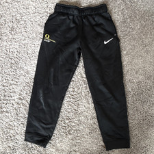 Nike Therma-FIT Boys Black Jogger Pants M Polyester Pull On Elastic Waist