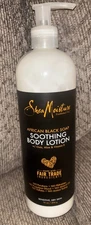 Shea Moisture African Black Soap Soothing Body Lotion 16 oz New!