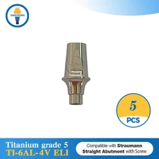 5 pcs Straight abutment fit to Straumann ITI BLX RB GH1.5/2.5