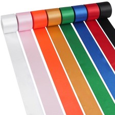 80 Yards Rainbow Satin Ribbon 1-1/2 Inch x 8 Rolls,Double Faced Stain Ribbon ...