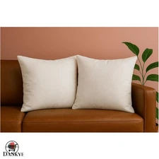 Versatile Indoor/Outdoor 20x20 Throw Pillow Inserts - Set of 2 Hypoallergenic
